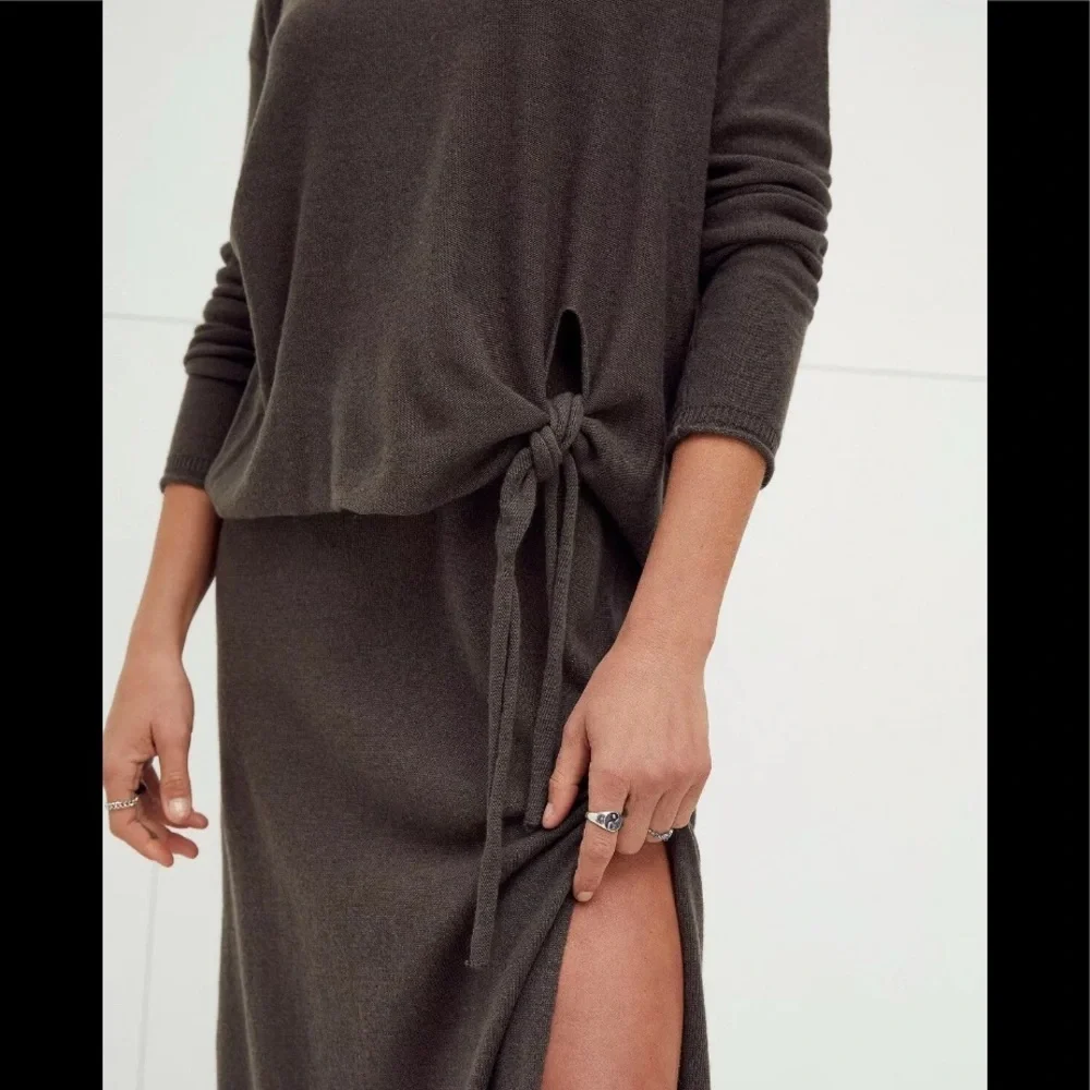 NWT Free People Beach Luxe Dahlia Sweater Pine size Small